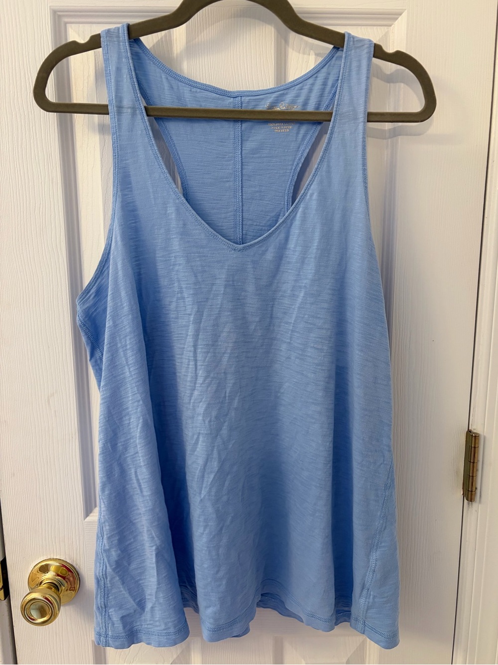 Lilly Pulitzer Luxletic Athletic Light Blue V-Neck Racerback Tank